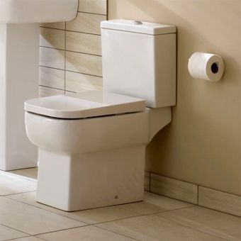 Essentials Orchid Close Coupled Toilet with Soft Close Seat