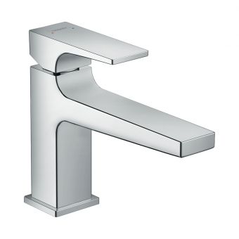 Hansgrohe Metropol Basin Mixer Tap 100 with Lever Handle and Push Waste - 32502000