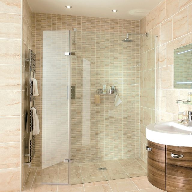 Aqata Spectra SP446 Walk-in Shower with Hinged Panel