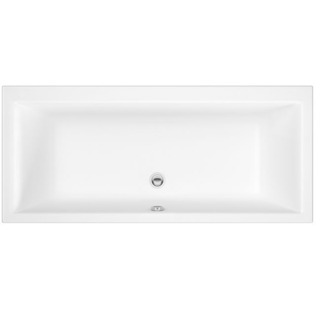 UK Bathrooms Essentials Clematis Double Ended Bath - UKBESB00035
