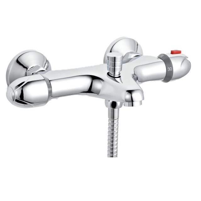 UK Bathrooms Essentials Rubens Thermostatic Bath Shower Mixer Tap - UKBEST00007