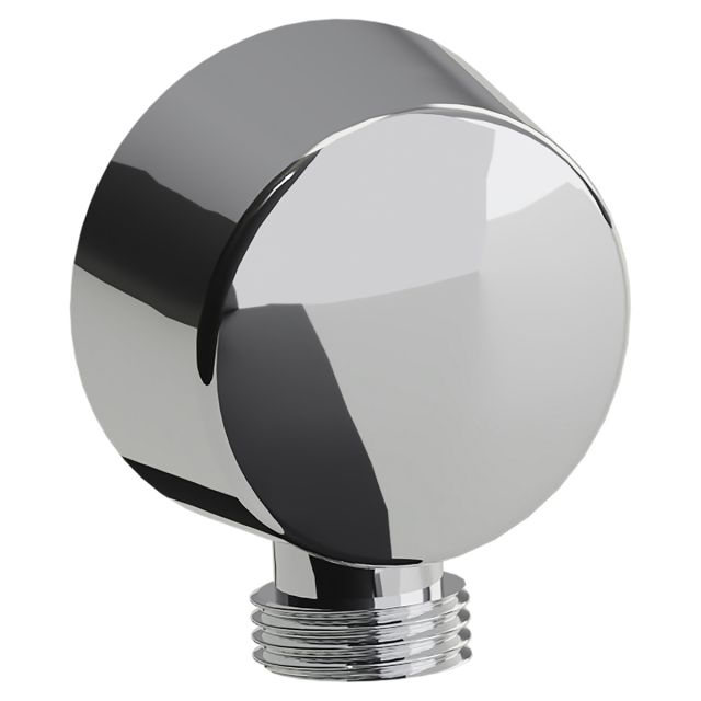 Abode Circular Wall Outlet in Chrome
