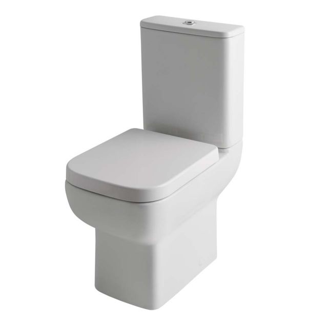 UK Bathrooms Essentials Oka Comfort Height Close Coupled Toilet