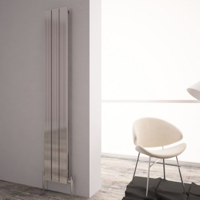 Carisa Monza Central Heating Radiator in Polished Anodised Aluminium