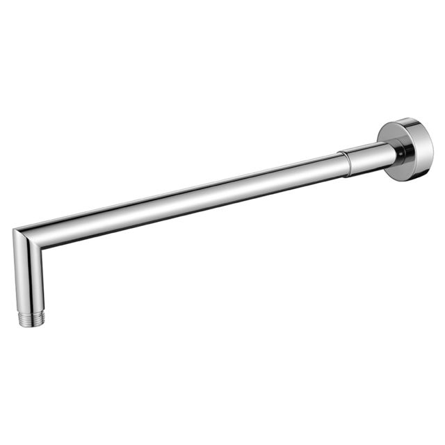 UK Bathrooms Essentials Round Wall-Mounted Shower Arm in Chrome
